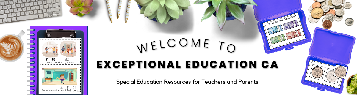 Special Education Blog and Shop supporting teachers and parents of exceptional students.